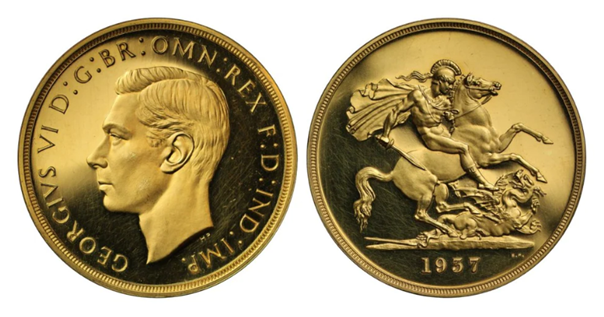 ジョージ六世の5ポンド金貨